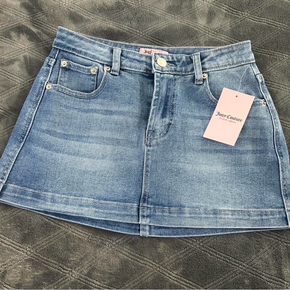 Juicy Couture Light Blue Mini Skirt